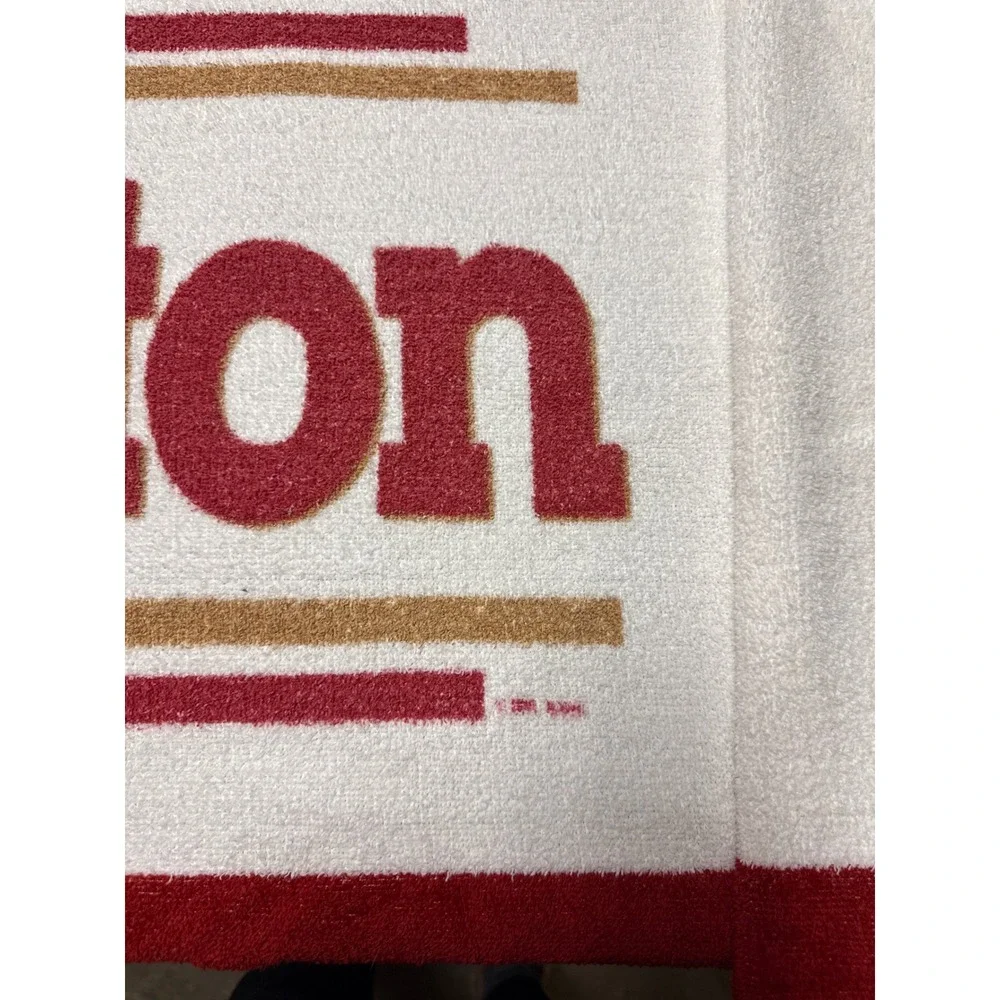 Vintage Winston Cigarettes Eagle Logo Beach Towel Southern Terry Made in USA Red